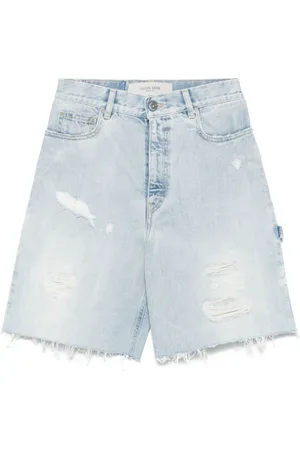 Golden Goose Denim Shorts, female, , Size: W25 Clear Bermuda Shorts Stylish