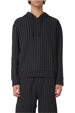 Armani Exchange Hoodies, male, , Size: M Logo Print Hoodie for Men