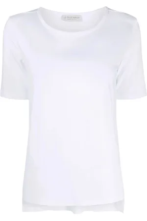 LE TRICOT PERUGIA T-Shirts, female, , Size: XL Short-sleeve T-shirt with Asymmetric Hem
