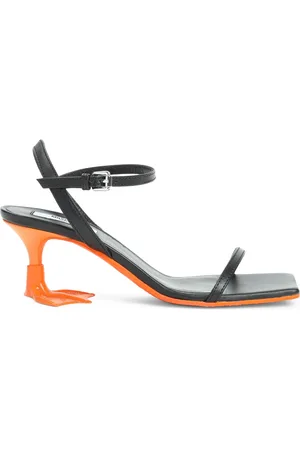 Moschino High Heel Sandals, female, , Size: 7 US Leather Sandals Elegant Style