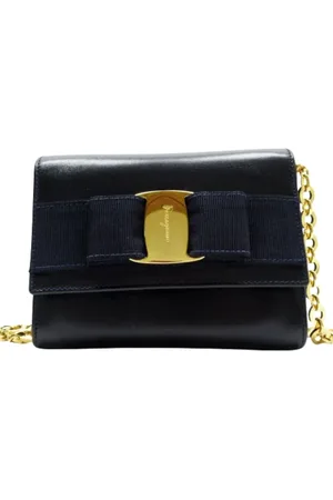 Salvatore Ferragamo Pre-owned Cross Body Bags, female, , Size: ONE SIZE Pre-owned Leather shoulder-bags