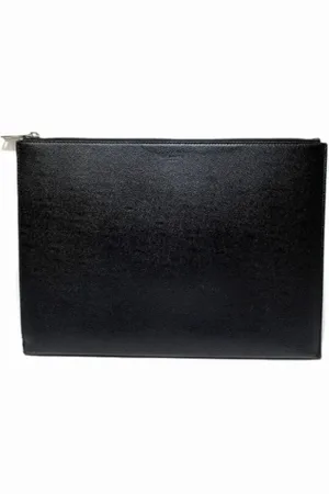 Saint Laurent Pre-owned Clutches, female, , Size: ONE SIZE Pre-owned Leather clutches