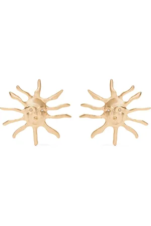 Cult Gaia Earrings, female, , Size: ONE SIZE Sun Motif Gold Earrings Pair