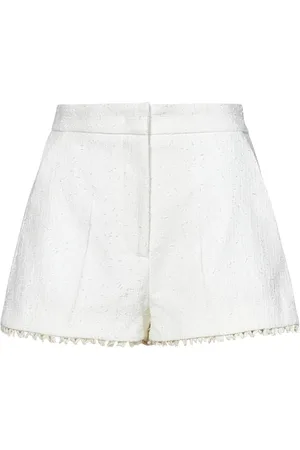 Msgm Short Shorts, female, , Size: S Cotton-Tweed Tailored Shorts