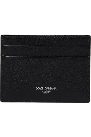 Dolce & Gabbana Wallets & Cardholders, male, , Size: ONE SIZE Leather Card Holder Wallet