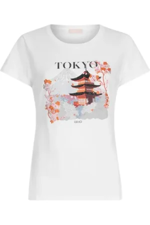 Liu Jo T-Shirts, female, , Size: L Tokyo Graphic Cotton T-Shirt