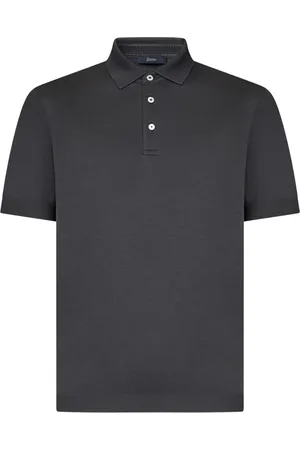 HERNO T-Shirts, male, , Size: XL Grey Polo Shirt Tricot Cotton
