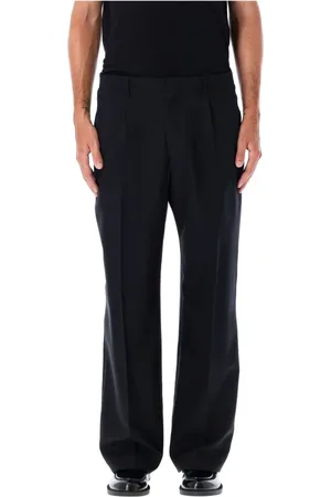 OUR LEGACY Straight Trousers, male, , Size: XL Wool Chino Pants with Front Pleats