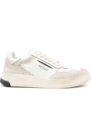 Ghoud Sneakers, female, , Size: 7 US Bianco e Argento Sneakers for Women