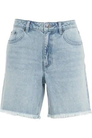 Michael Kors Denim Shorts, female, , Size: M Denim Drawstring Bermuda Shorts