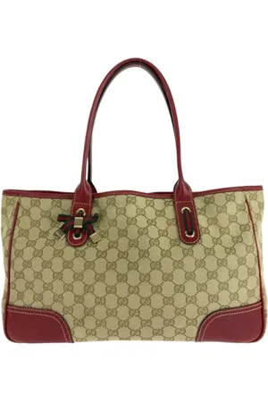 Gucci Pre-owned Tote Bags, female, , Size: ONE SIZE Pre-owned Canvas gucci-bags