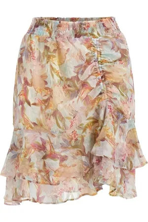 Guess Short Skirts, female, , Size: XS Elegant Floral Knee-Length Skirt