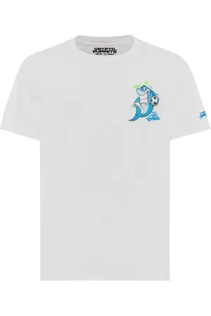 MC2 SAINT BARTH T-Shirts, male, , Size: L Patterned Shark Bomber T-shirt with Logo