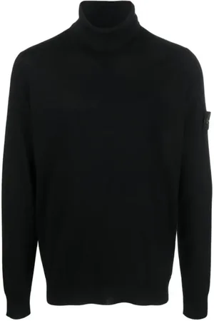 Stone Island Turtlenecks, male, , Size: 2XL Luxurious Turtleneck Wool Sweater