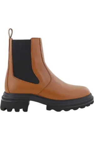 Hogan Chelsea Boots, female, , Size: 9 US Leather Ankle Boots for Women