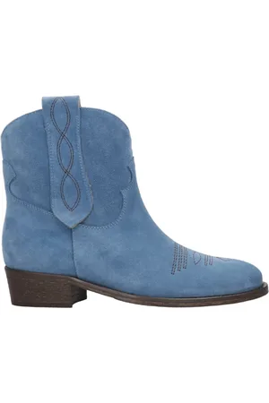 Via Roma Cowboy Boots, female, , Size: 6 US Suede Ankle Boots Clear