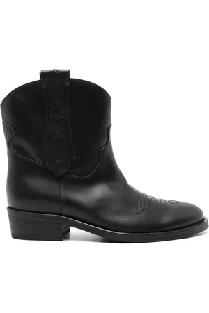 Via Roma Cowboy Boots, female, , Size: 6 US Western Style Leather Ankle Boots