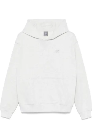 New Balance Hoodies, female, , Size: M Heather Grey Classic Hooded Sweatshirt
