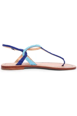 Maliparmi Flat Sandals, female, , Size: 11 US Beaded sandals with colorful details