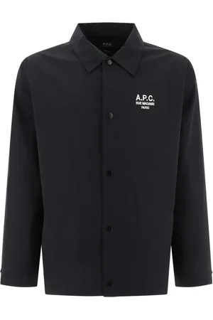 A.P.C. Casual Shirts, male, , Size: L Logo French Collar Shirt