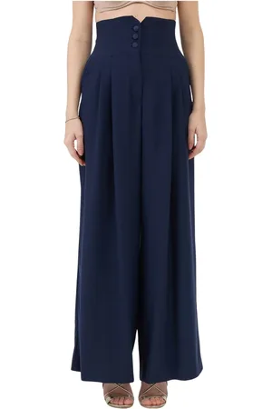 ERMANNO SCERVINO Wide Trousers, female, , Size: S Chic Wide Leg High Waist Pants