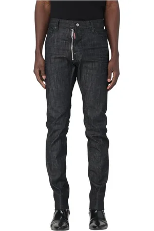 Dsquared2 Slim-fit Jeans, male, , Size: L Slim Fit Raw Hem Jeans