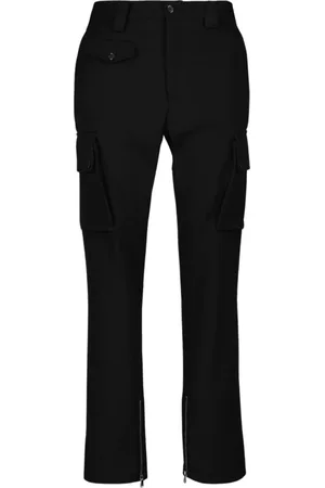 Dolce & Gabbana Straight Trousers, male, , Size: M Flared Chino Pants in Wool