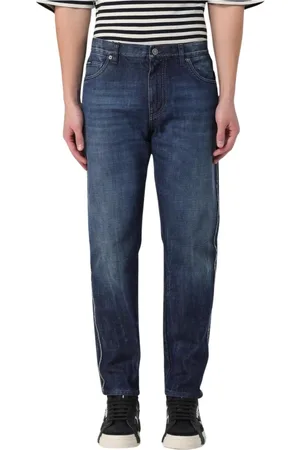 Dolce & Gabbana Slim-fit Jeans, male, , Size: S Side Detail Jeans
