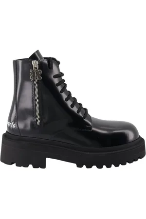 Palm Angels Lace-up Boots, female, , Size: 10 US Combat Boots with Lace and Zip