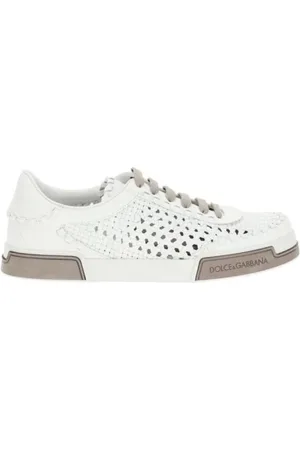 Dolce & Gabbana Sneakers, male, , Size: 9 1/2 US Modern Lace-Up Sneakers with Woven Detailing