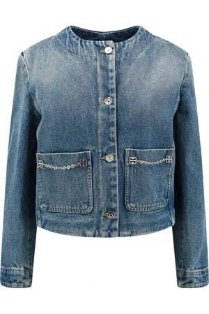 Givenchy Denim Jackets, female, , Size: M Crew-neck Jacket