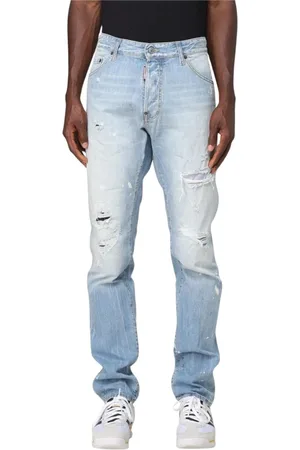 Dsquared2 Straight Jeans, male, , Size: XS Stylish Distressed Men