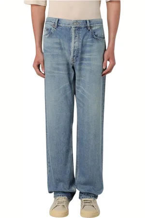 Saint Laurent Straight Jeans, male, , Size: W36 Relaxed Fit Denim Jeans