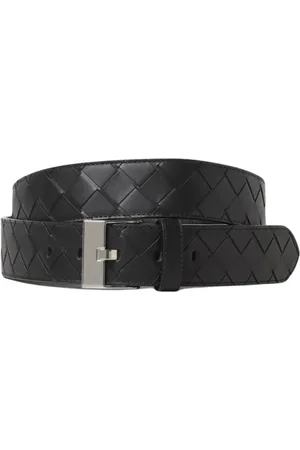 Bottega Veneta Belts, male, , Size: 95 CM Leather Intrecciato Belt
