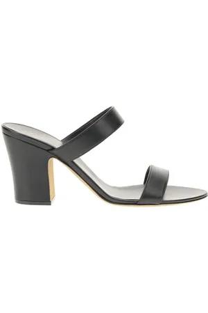 The Row Heeled Mules, female, , Size: 6 US Sophisticated Leather Block Heel Sandals