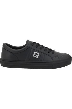 Fendi Sneakers, male, , Size: 10 US Leather Sneakers with Iconic Logo