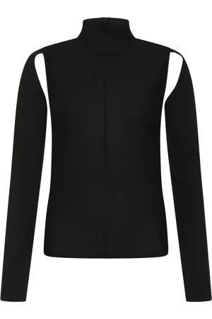 Khaite Turtlenecks, female, , Size: M Open-back Virgin Wool Sweater