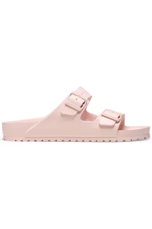 Birkenstock Sliders, female, , Size: 11 US Rose Reptile Narrow Sandals