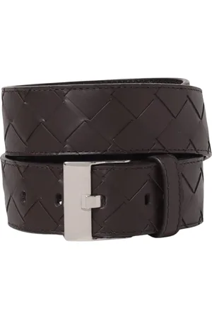 Bottega Veneta Belts, male, , Size: 95 CM Luxury Woven Leather Belt