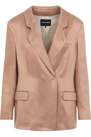 Giorgio Armani Blazers, female, , Size: S Red Clay Blazer Viscose Cupro Blend