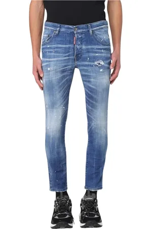Dsquared2 Slim-fit Jeans, male, , Size: 4XL Paint Splatter Jeans