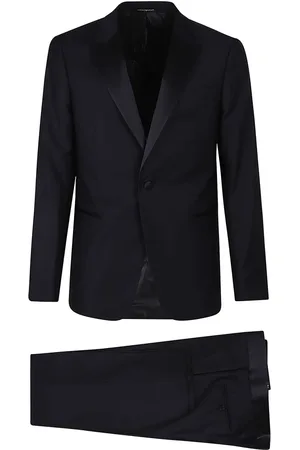 Emporio Armani Single Breasted Suits, male, , Size: M Brown Suit for Men Stylish Ss25