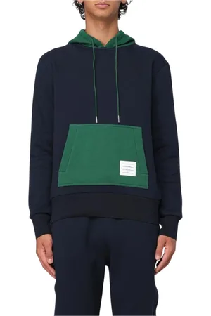 Thom Browne Hoodies, male, , Size: L Colorblock Hoodie Kangaroo Pocket
