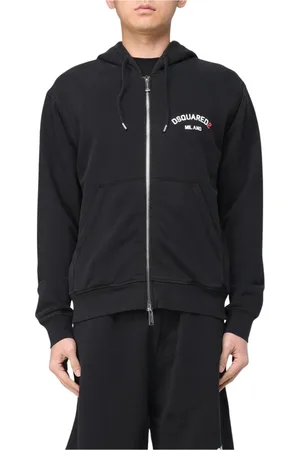 Dsquared2 Zip-throughs, male, , Size: XL ZipUp Hoodie Activewear
