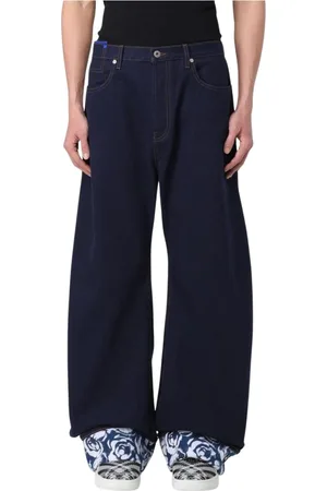 Burberry Wide Jeans, male, , Size: W33 Classic Straight Leg Jeans
