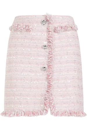 Giambattista Valli Short Skirts, female, , Size: XS & Purple Mini Skirt Fringed