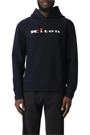 Kiton Hoodies, male, , Size: L Logo Hoodie for Men