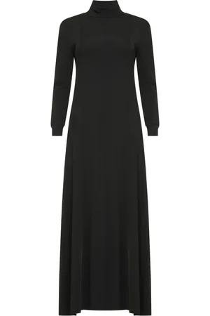 Khaite Maxi Dresses, female, , Size: M Mock Turtleneck Flared Dress