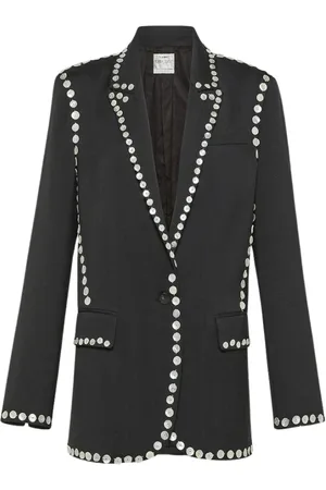 FORTE FORTE Blazers, female, , Size: XS Flame Viscose and Wool Jacket