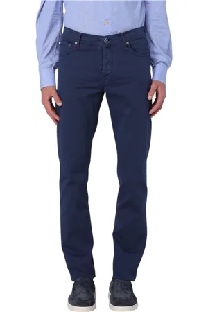 Kiton Straight Trousers, male, , Size: W31 Wool-Blend Straight-Leg Pants